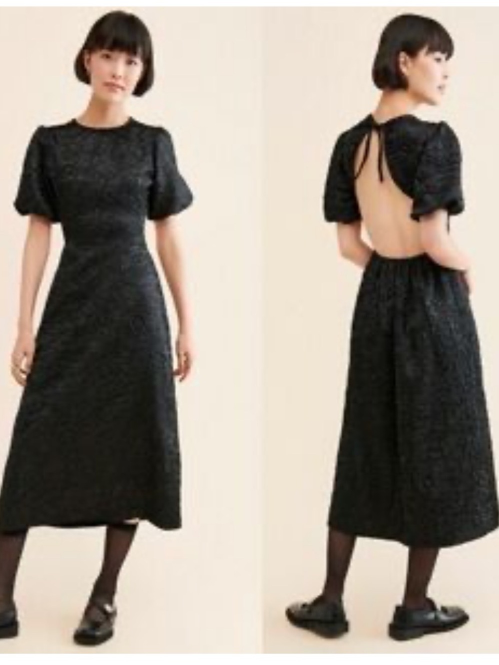 Lisa Says Gah Gwen Midi Dress Onyx Blogger Influencer